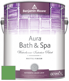 Benjamin Moore Aura 532 Bath & Spa Waterborne Interior Paint Matte Finish краска цвет NCS S 2060-G20Y 