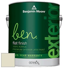 Benjamin Moore Ben 541 Waterborne Exterior Flat Finish краска цвет OC-44 Misty Air