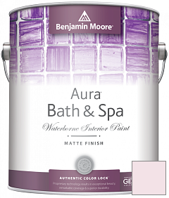 Краска Benjamin Moore Aura Bath & Spa Interior Paint Matte Finish (532) цвет 2081-70 Flush Pink