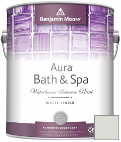 Краска Benjamin Moore Aura Bath & Spa Interior Paint Matte Finish (532) цвет OC-55 BM OC-55