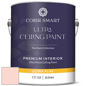 COLOR SMART CS 758 ULTRA CEILING PAINT ультраматовая краска цвет 2013-60 Pink Harmony