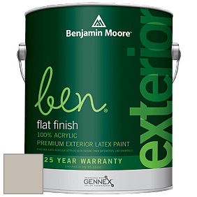 Benjamin Moore Ben 541 Waterborne Exterior Flat Finish краска цвет 861 Shale