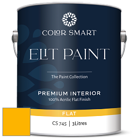 COLOR SMART CS 745 ELIT PAINT глубокоматовая моющаяся краска цвет 2021-10 Yellow Flash