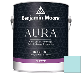 Краска Benjamin Moore Aura Interior Paint - Matte (522) цвет 2056-60 Blue Seafoam