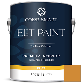 Краска COLOR SMART CS 745 ELIT PAINT глубокоматовая моющаяся краска цвет 2155-20 Gold Mine