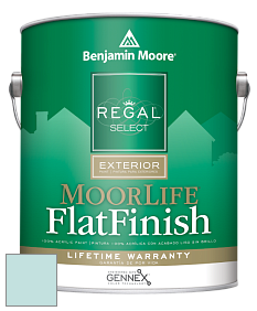 Benjamin Moore W105 Regal Select Exterior Paint-MoorLife Flat Finish краска цвет 2049-60 Forget Me Not