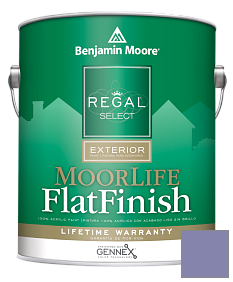 Краска Regal Select Exterior Paint-MoorLife Flat Finish (W105) цвет 1406 Purple Heart