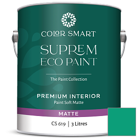 Краска COLOR SMART CS 619 SUPREM ECO PAINT матовая краска цвет 2046-30 Cayman Lagoon