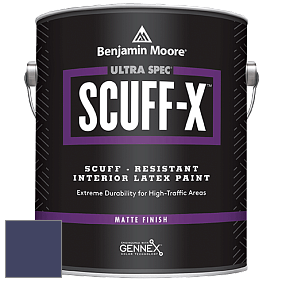 Benjamin Moore 484 Ultra Spec SCUFF-X Interior Matte Finish краска цвет 2067-10 Midnight Navy
