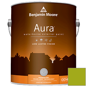 Краска Aura Waterborne Exterior Low Lustre Finish (634) цвет 2027-10 Dark Lime