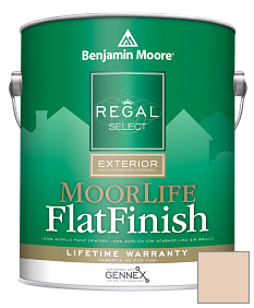 Краска Regal Select Exterior Paint-MoorLife Flat Finish (W105) цвет 1136 Point Beach