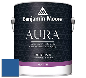 Benjamin Moore Aura 522 Interior Paint - Matte краска цвет 2066-20 Evening Blue