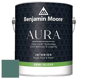 Benjamin Moore Aura 528 Waterborne Interior Semi-gloss Finish краска цвет 2050-30 Newport Green