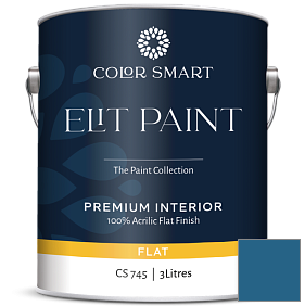 Краска COLOR SMART CS 745 ELIT PAINT глубокоматовая моющаяся краска цвет 2060-20 California Blue