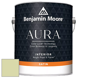Benjamin Moore Aura 526 Waterborne Interior Satin Finish покрытие цвет NCS S 1020-G60Y 