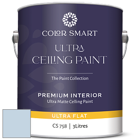 COLOR SMART CS 758 ULTRA CEILING PAINT ультраматовая краска цвет 820 Misty Blue