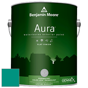 Benjamin Moore Aura 629 Waterborne Exterior Flat Finish краска цвет 2048-30 Aruba Blue