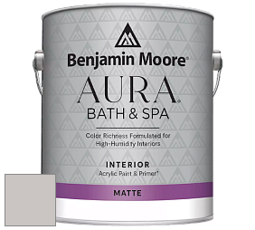 Benjamin Moore Aura 532 Bath & Spa Waterborne Interior Paint Matte Finish краска цвет NCS S 2002-Y80R 