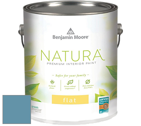 Benjamin Moore 512 Natura Interior Flat Finish матовая краска цвет 2062-40 Blue Daisy