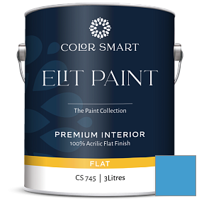 Краска COLOR SMART CS 745 ELIT PAINT глубокоматовая моющаяся краска цвет 2065-40 Utah Sky