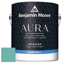 Benjamin Moore Aura 524 Waterborne Interior Eggshell Finish краска цвет 670 Gulf Stream