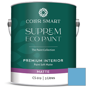 Краска COLOR SMART CS 619 SUPREM ECO PAINT матовая краска цвет 796 Nova Scotia Blue