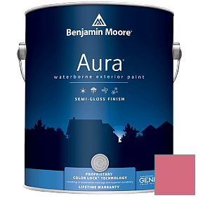 Краска Aura Waterborne Exterior Semi-Gloss Finish (632) цвет 1328 Deco Rose