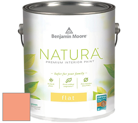 Benjamin Moore 512 Natura Interior Flat Finish матовая краска цвет 2014-40 Peachy Keen