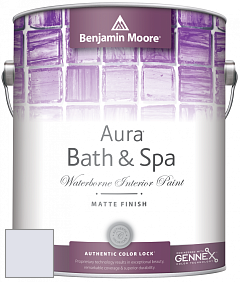 Benjamin Moore Aura 532 Bath & Spa Waterborne Interior Paint Matte Finish краска цвет 2070-70 Whisper Violet
