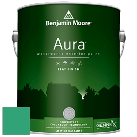 Benjamin Moore Aura 629 Waterborne Exterior Flat Finish краска цвет 2042-30 Hummingbird Green