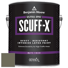 Benjamin Moore 484 Ultra Spec SCUFF-X Interior Matte Finish краска цвет 2141-30 Army Green