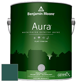 Benjamin Moore Aura 629 Waterborne Exterior Flat Finish краска цвет 2048-10 Sherwood Forest