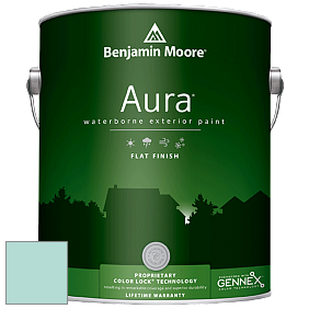 Benjamin Moore Aura 629 Waterborne Exterior Flat Finish краска цвет 667 Maritime Blue
