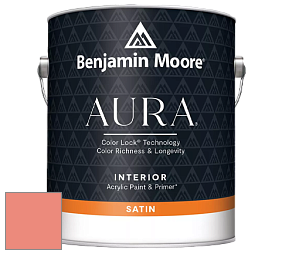 Benjamin Moore Aura 526 Waterborne Interior Satin Finish покрытие цвет NCS S 1050-Y80R 