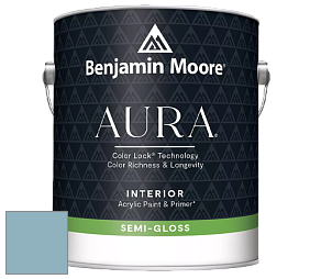 Benjamin Moore Aura 528 Waterborne Interior Semi-gloss Finish краска цвет 1663 New Born's Eyes