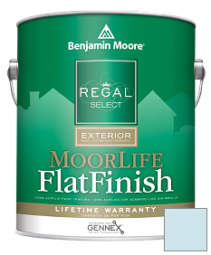 Краска Regal Select Exterior Paint-MoorLife Flat Finish (W105) цвет 2061-70 Caribbean Mist