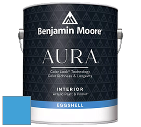 Benjamin Moore Aura 524 Waterborne Interior Eggshell Finish краска цвет 2066-40 Rocky Mountain Sky