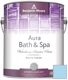 Краска Benjamin Moore Aura Bath & Spa Interior Paint Matte Finish (532) цвет 2064-60 Bluebelle