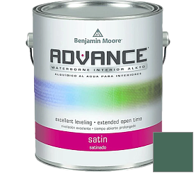 Краска Benjamin Moore 792. Advance Interior Paint-Satin эмаль цвет 2041-20 Fiddlehead Green