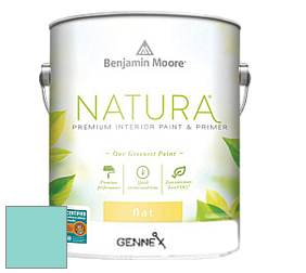 Benjamin Moore 514 Natura Interior Semi-Gloss Finish краска цвет 661 Caribbean Cool