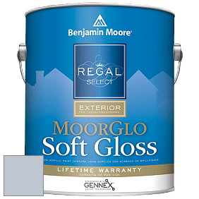 Benjamin Moore W096 Regal Select Exterior Paint-Moor GloSoft Gloss Finish краска цвет 2130-60 Iced Slate