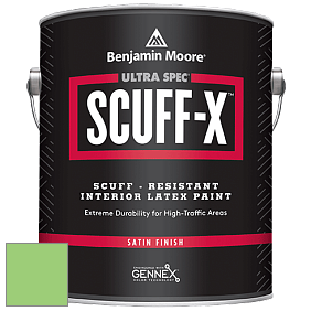 Benjamin Moore 486 Ultra Spec SCUFF-X Interior Satin Finish краска цвет 2032-40 Citrus Green