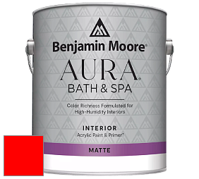 Benjamin Moore Aura 532 Bath & Spa Waterborne Interior Paint Matte Finish краска цвет RAL 3026 