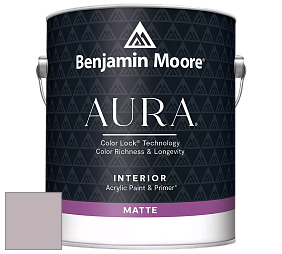 Benjamin Moore Aura 522 Interior Paint - Matte краска цвет 2114-50 Victorian Mauve