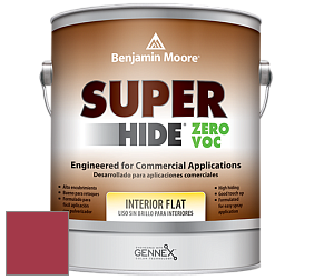 Benjamin Moore 355 Super Hide Zero Voc Interior Flat краска цвет 2086-10 Exotic Red