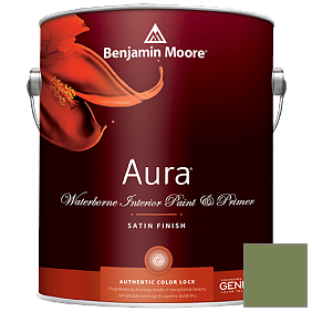 Краска Aura Waterborne Interior Satin Finish (526) цвет 546 Courtyard Green