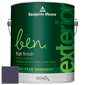 Benjamin Moore Ben 541 Waterborne Exterior Flat Finish краска цвет 2068-10 Majestic Violet
