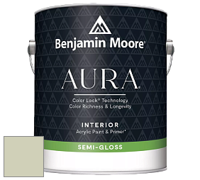 Benjamin Moore Aura 528 Waterborne Interior Semi-gloss Finish краска цвет NCS S 1510-G60Y 