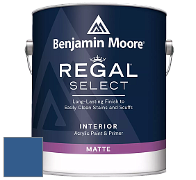 Benjamin Moore 548 IRegal Select Interior Paint - Matte краска цвет 2065-20 Dark Royal Blue