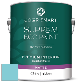 COLOR SMART CS 619 SUPREM ECO PAINT матовая краска цвет 2055-50 Fairy Tale Blue